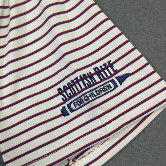 Holderness And Borne Shirt Men's L Multicolor Striped Polo - Picture 3 of 11